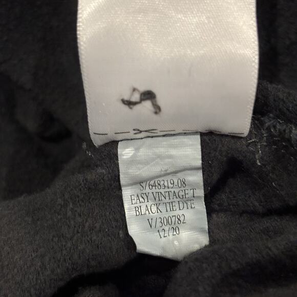 Old Navy Easy Vintage Tie Dye Black & Grey Tunic Sweatshirt Size Medium - Picture 7 of 7